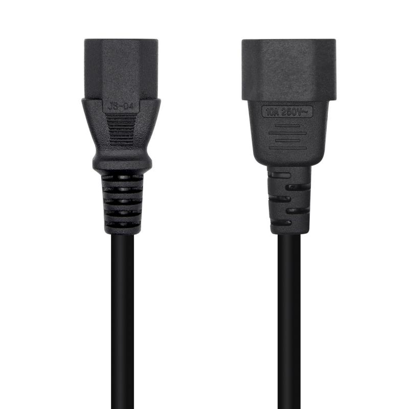 Aisens Cable Alimentacion CPU - C13/H-C14/M - 10m - 100% Cobre Puro AWG18 - Color Negro