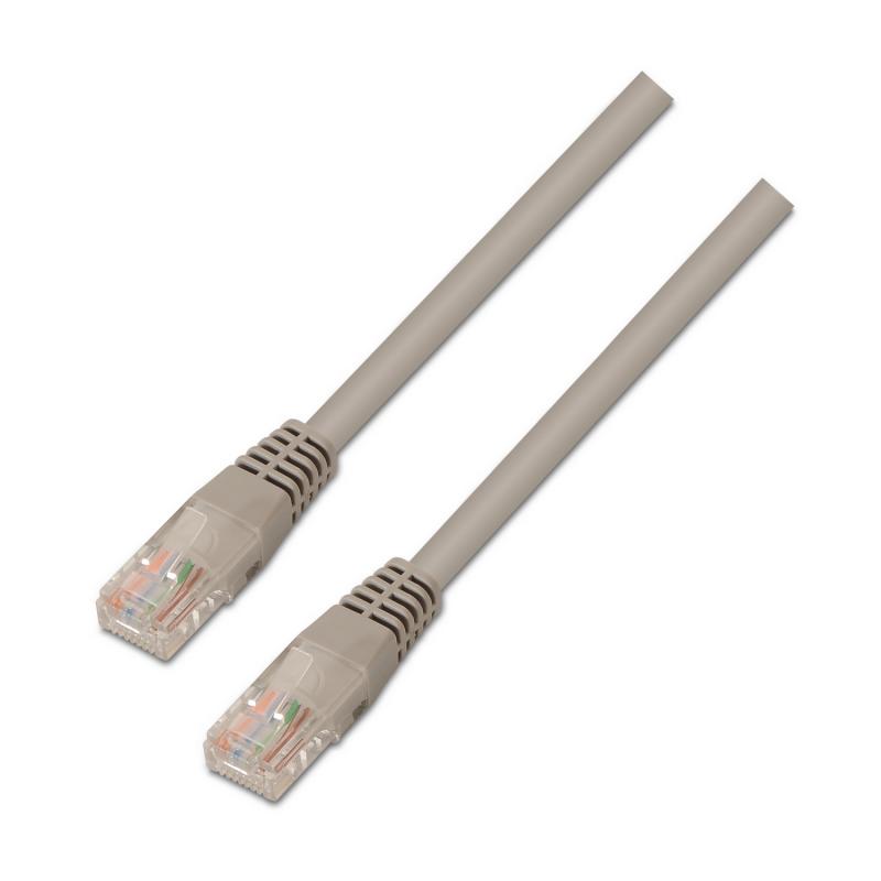 Aisens Cable de Red Latiguillo RJ45 Cat.5e UTP AWG24 - 0.5m - 10/100 Mbit/s - Color Gris