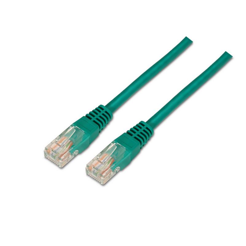 Aisens Cable de Red Latiguillo RJ45 Cat.6 UTP AWG24 - 2.0m - 10/100/1000 Mbit/s - Color Verde