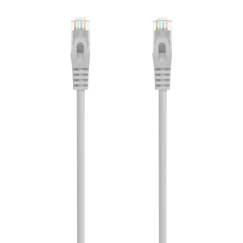 Aisens Cable de Red Latiguillo RJ45 LSZH CAT.6A 500 MHZ UTP AWG24 - 30CM - Color Gris