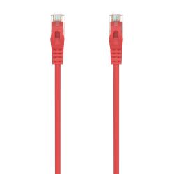 Aisens Cable de Red Latiguillo RJ45 LSZH CAT.6A 500 MHZ UTP AWG24 - 25CM - Color Rojo