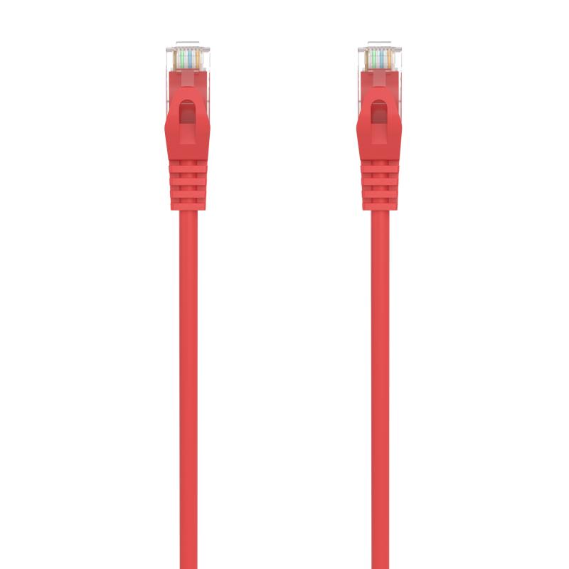 Aisens Cable de Red Latiguillo RJ45 LSZH CAT.6A 500 MHZ UTP AWG24 - 30CM - Color Rojo
