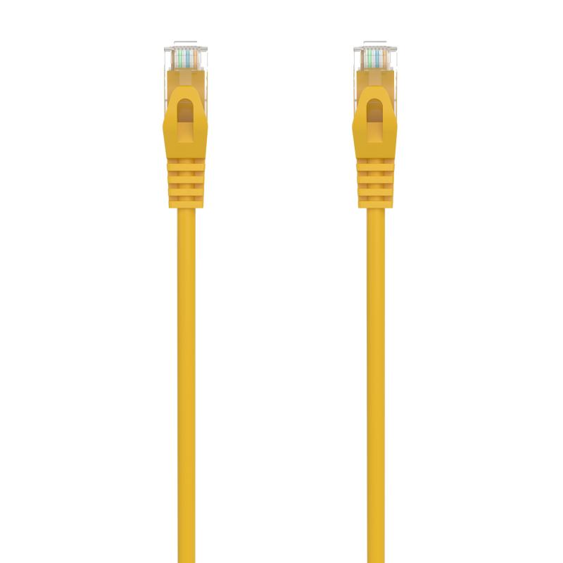 Aisens Cable de Red Latiguillo RJ45 LSZH CAT.6A 500 MHZ UTP AWG24 - 25CM - Color Amarillo