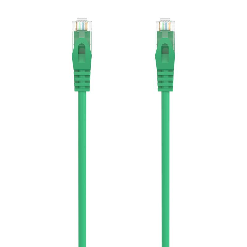 Aisens Cable de Red Latiguillo RJ45 LSZH CAT.6A 500 MHZ UTP AWG24 - 25CM - Color Verde