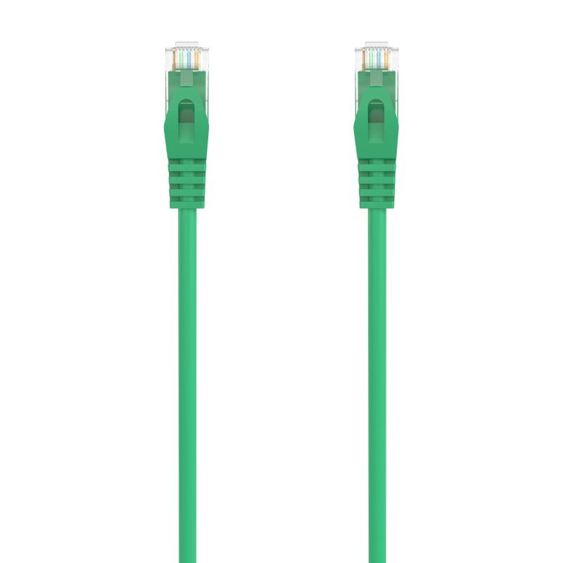 Aisens Cable de Red Latiguillo RJ45 LSZH CAT.6A 500 MHZ UTP AWG24 - 0.5M - Color Verde