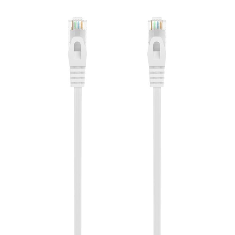 Aisens Cable de Red Latiguillo RJ45 LSZH CAT.6A 500 MHZ UTP AWG24 - 25CM - Color Blanco