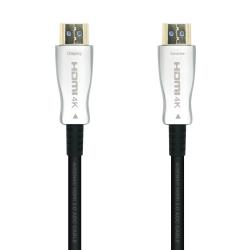 Aisens Cable HDMI V2.0 AOC (Active Optical Cable) Premium Alta Velocidad/ HEC 4K@60HZ 18GBPS - A/M-A/M - 30m - Color Negro