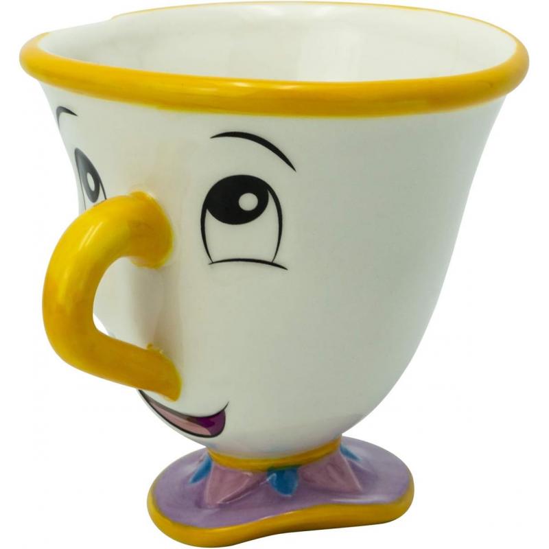 Abystyle Disney Taza 3D La Bella y La Bestia Chip - Capacidad 250ml