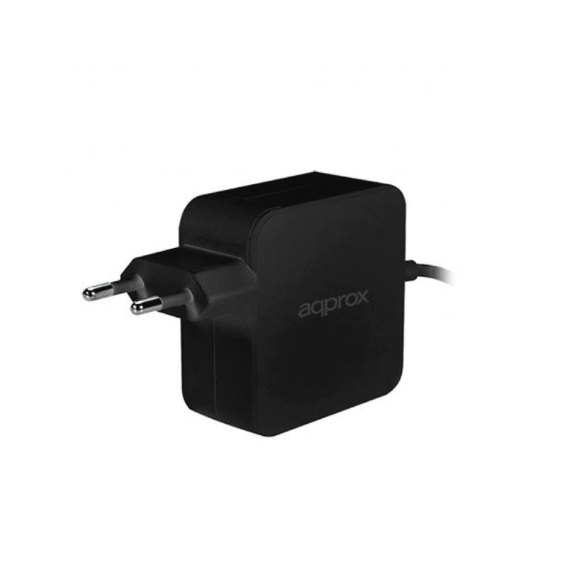 Approx Cargador de Portatil Universal USB-C 45W Negro