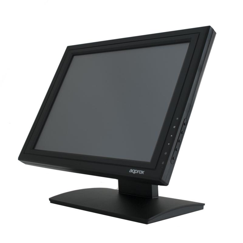 Approx Monitor Tactil LED 15" para TPV 1024 x 768 - Respuesta 5ms - Angulo de Vision 160º - USB, VGA - VESA