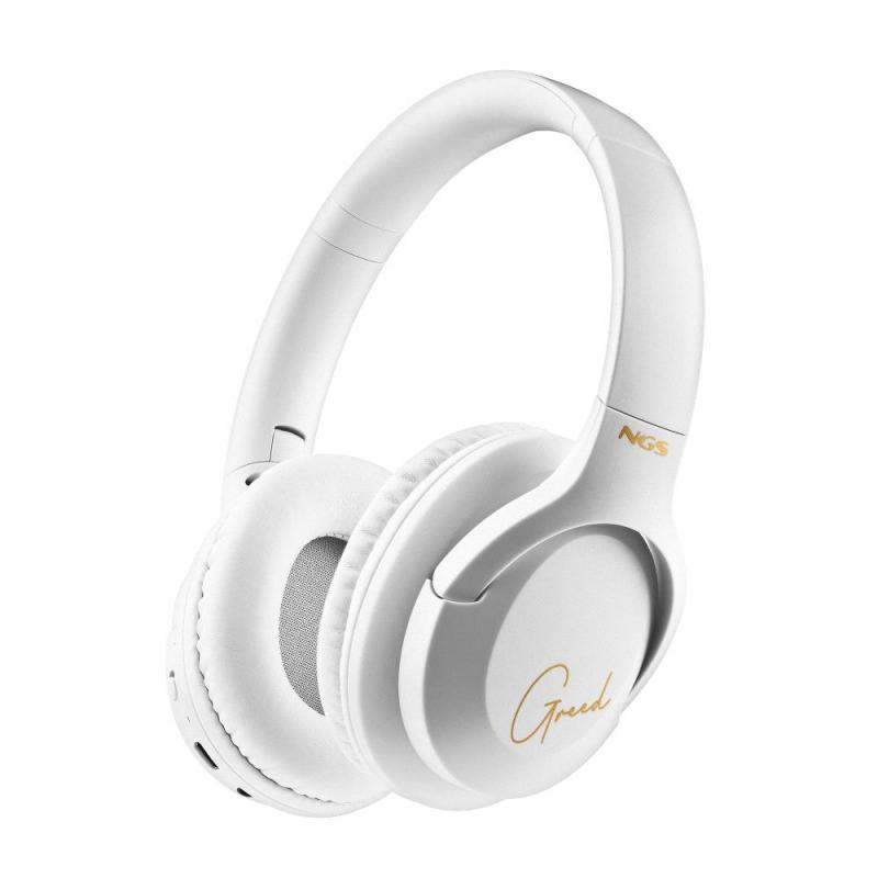 NGS Artica Greed Auriculares Bluetooth 5.1 con Microfono - Diadema Ajustable - Almohadillas Acolchadas - Autonomia hasta 46h - M