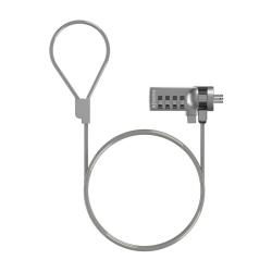 Aisens Cable de Seguridad con Cerradura de Combinacion para Ordenador, Monitor, Portatil - 1.5M