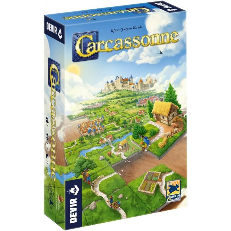 Carcassonne Juego de Tablero - Tematica Construccion/Estrategia  - De 2 a 5 Jugadores - A partir de 10 Años - Duracion 35min. ap