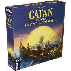 Catan Piratas y Exploradores Juego de Tablero - Tematica Colonizar/Comercio - De 2 a 4 Jugadores - A partir de 10 Años - Duracio