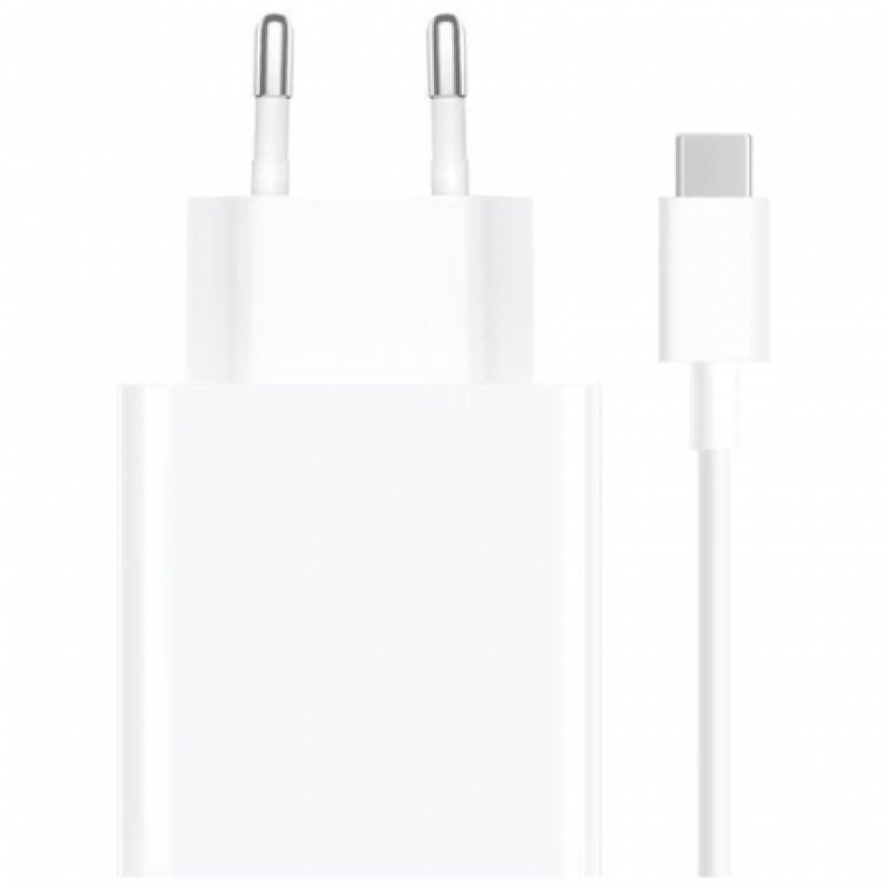 Xiaomi 33W Charging Combo Cargador de Pared para Smartphone USB-A 33W + Cable - Identificacion Inteligente de Dispositivos