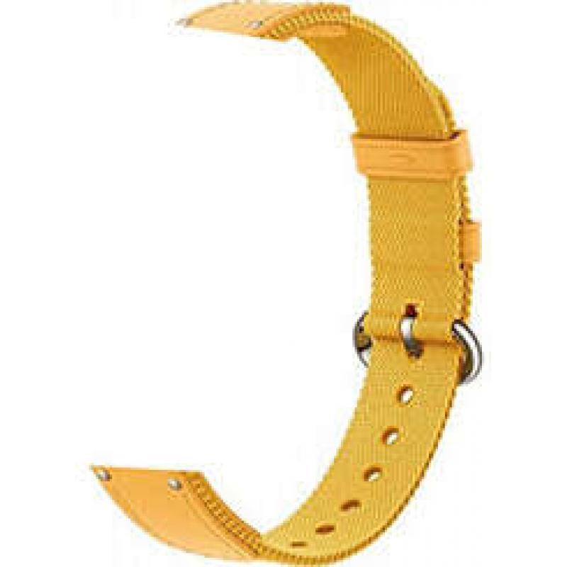 Xiaomi Braided Strap Correa para Pulsera de Actividad Mi Smart Band 8 - Fabricada en Nylon y Cuero - Color Amarillo