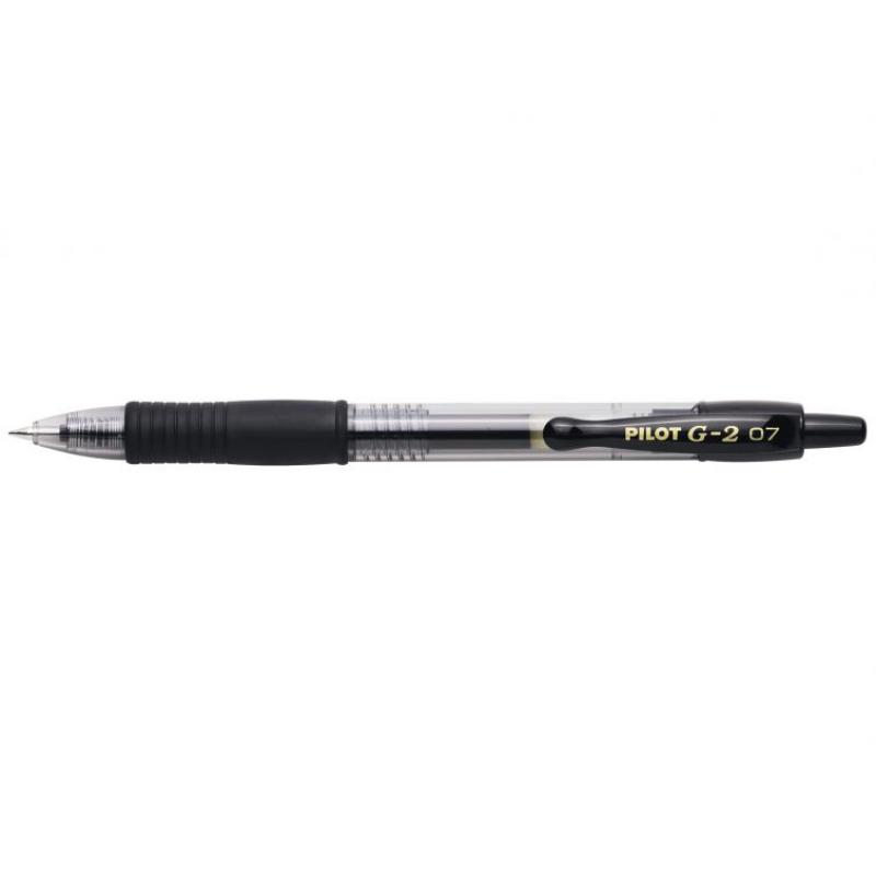 Pilot Boligrafo de Gel G2 Rollerball Retractil - Recargable - Punta de Bola Redonda 0.7mm - Trazo 0.32mm - Grip Ergonomico - Col