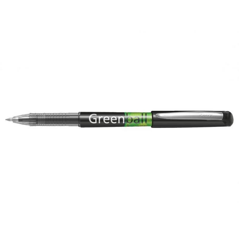 Pilot Boligrafo de Tinta Liquida Greenball - Recargable - Fabricado con Plastico Reciclado - Punta Media 0.7mm - Trazo 0.35mm - 