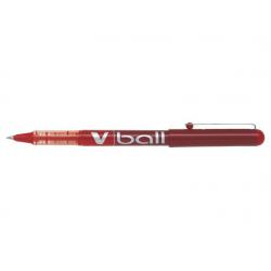 Pilot Boligrafo de Tinta Liquida V Ball 07 Rollerball - Punta de Bola Redonda 0.7mm - Trazo 0.5mm - Color Rojo