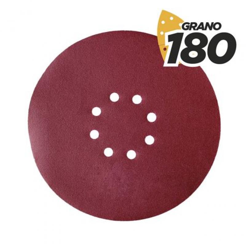 Blim Pack de 5 Lijas con Velcro para Lijadora BL0223 - Grano 180 - Formato Circular