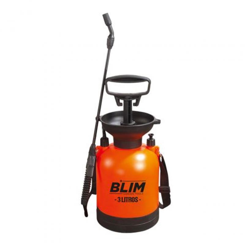 Blim Sulfatadora/Pulverizador de Mano 3L - Bomba con Presion hasta 3 bar - Boquilla Regulable - Correa para Colgar al Hombro