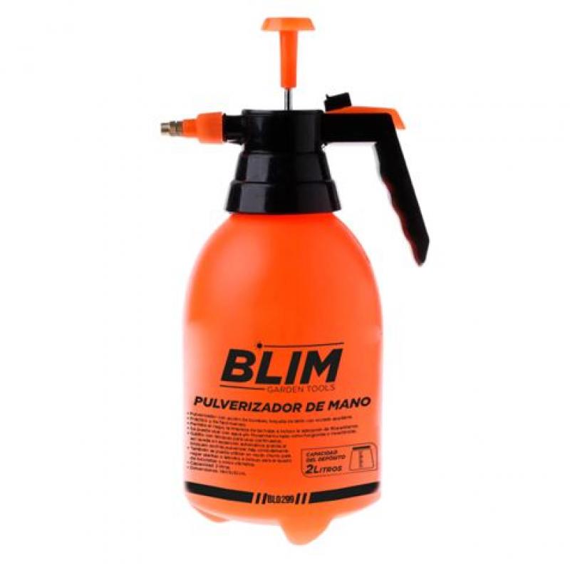 Blim Pulverizador de Mano 2L - Boquilla de Laton - Uso con Agua y/o Fitosanitarios - Gatillo con Bloqueo