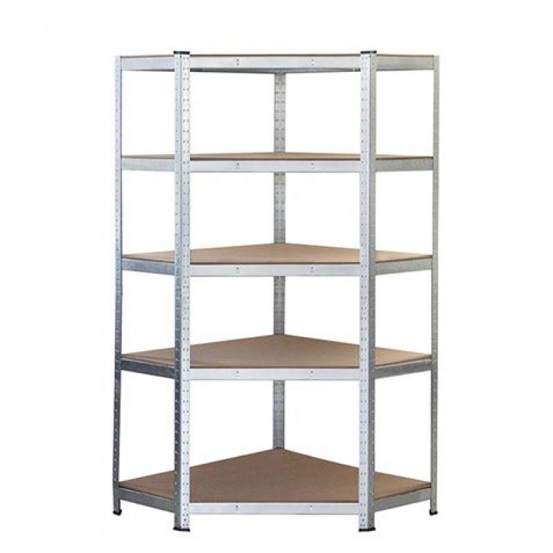 Blim Estanteria Galvanizada - 180x90x40x90cm - 5 Baldas Ajustables - Soporte 175kg por Balda - Espesor Acero 0.62mm - Espesor Es