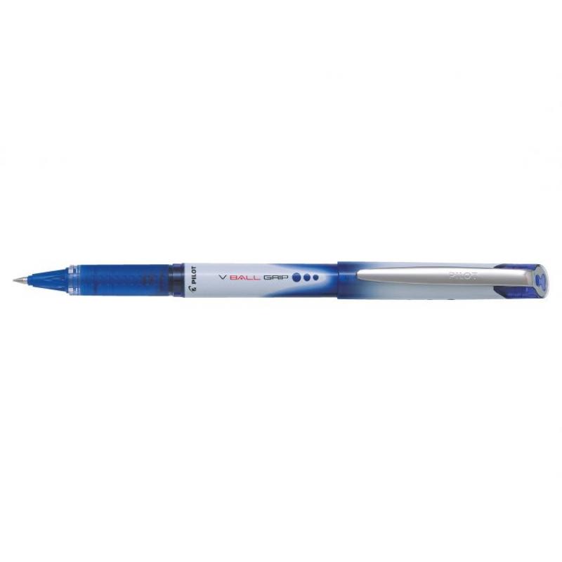 Pilot Boligrafo de Tinta Liquida V Ball Grip 05 - Punta de Bola Conica 0.5mm - Trazo 0.3mm - Grip de Goma - Color Azul