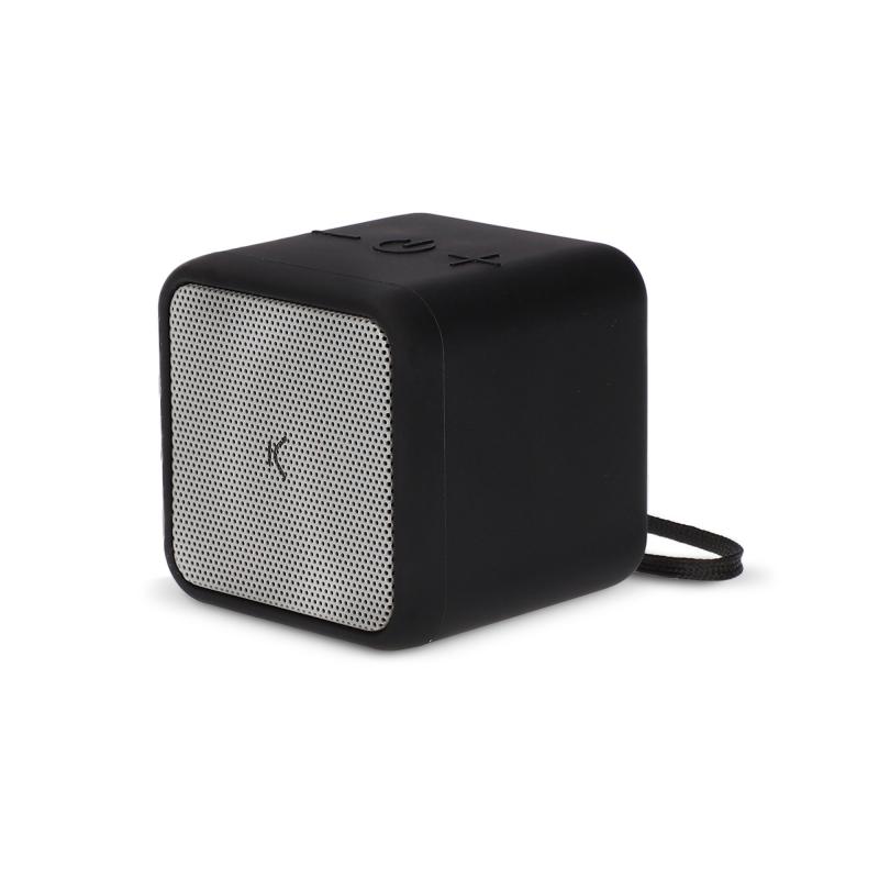 Ksix Kubic Box Altavoz Inalambrico con Microfono - Color Negro