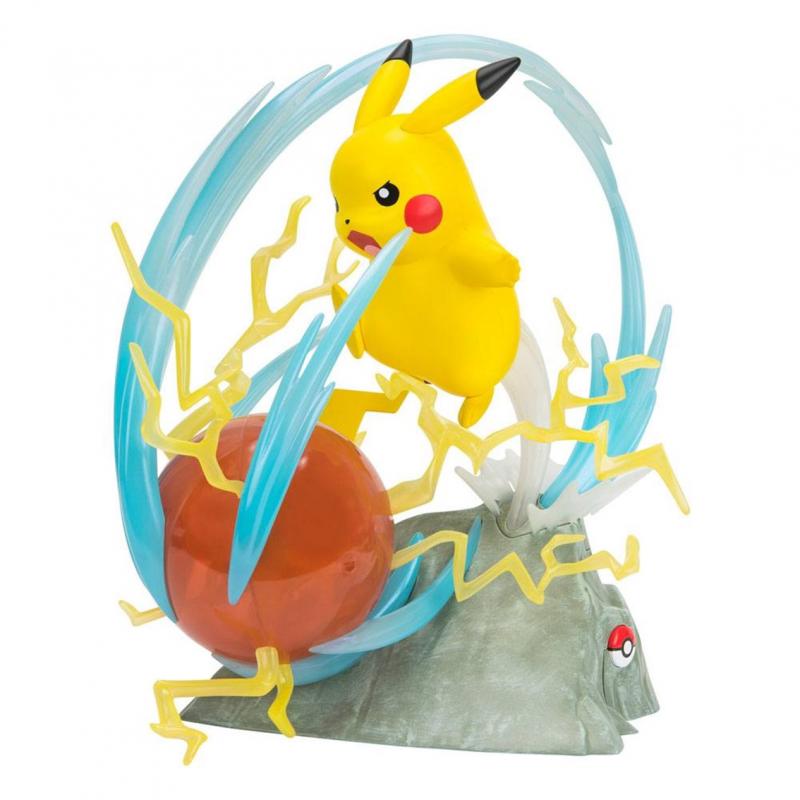 Jazwares Pokemon 25 Aniversario Pikachu - Figura de Coleccion - Iluminacion Deluxe - Altura 33cm aprox.