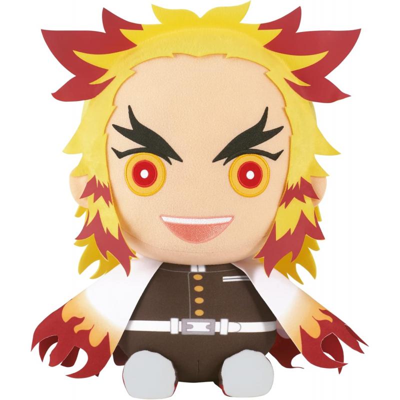 Banpresto Demon Slayer Kimetsu No Yaiba Kyojuro Rengoku - Peluche Grande - Altura 32cm aprox.