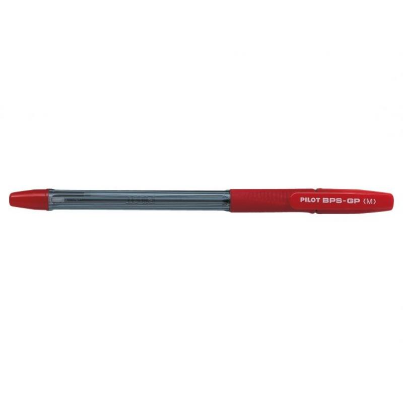 Pilot Boligrafo de Bola BPS-GP - Recargable - Punta Mediana de 1mm - Trazo de 0.25mm - Color Rojo