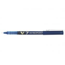 Pilot Boligrafo de Tinta Liquida V7 HI-Tecpoint Rollerball - Punta Fina de Aguja 0.7mm - Trazo 0.5mm - Color Azul
