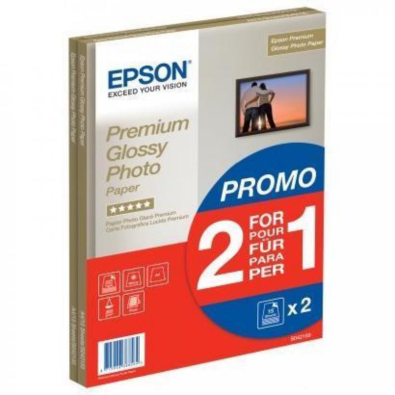 Epson C13S042169 Papel Fotografico A4 255gr - Acabado Brillante - 30 Hojas - para Impresoras de Tinta