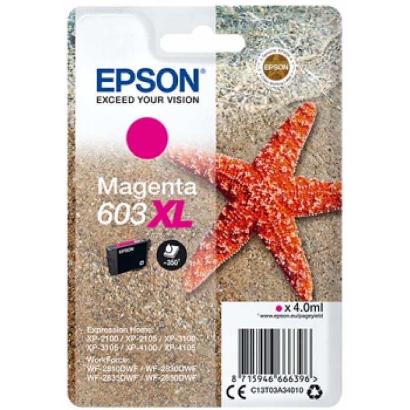 Epson 603XL Magenta Cartucho de Tinta Original - C13T03A34010