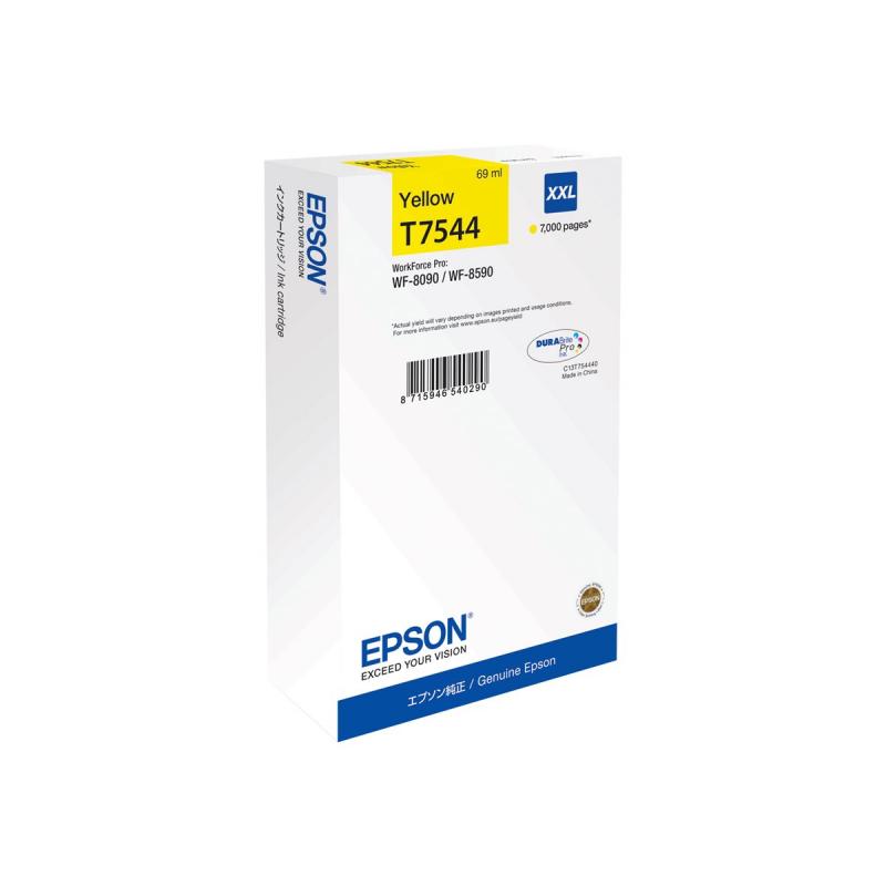 Epson T7544 Amarillo Cartucho de Tinta Original - C13T754440