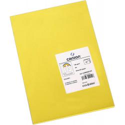 Canson Guarro Pack de 50 Cartulinas Iris A4 de 185g - 21x29.7cm - Color Amarillo Canario