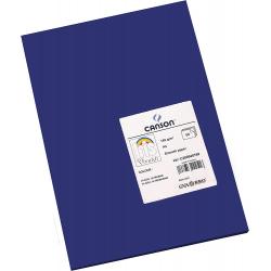 Canson Guarro Pack de 50 Cartulinas Iris A4 de 185g - 21x29.7cm - Color Azul Ultramar