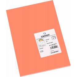 Canson Guarro Pack de 50 Cartulinas Iris A4 de 185g - 21x29.7cm - Color Coral