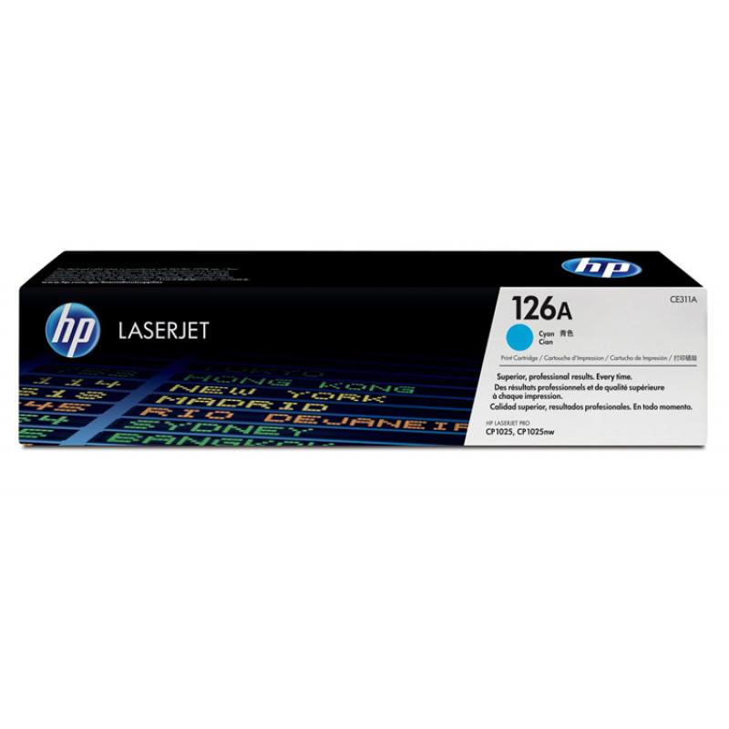 HP CE311A Cyan Cartucho de Toner Original - 126A