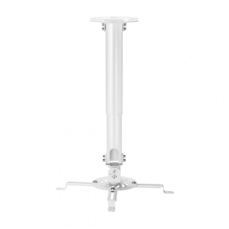 Aisens Soporte Universal Giratorio - Inclinable y Extensible de Techo para Proyector - Hasta 13.5Kg - Color Blanco