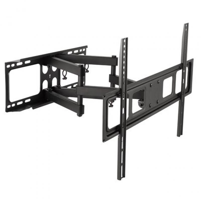 Cromad Soporte de Pared con Doble Brazo Articulado para TV de 32"-70" - Compatible con TV Curva - Giratorio, Inclinable y Extens