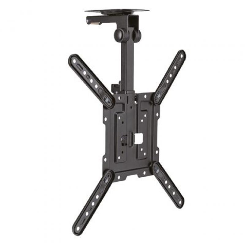 Cromad Soporte de Techo Basculante para TV de 23"-55" - Inclinable y Giratorio - Peso Max 20kg - VESA 400x400mm