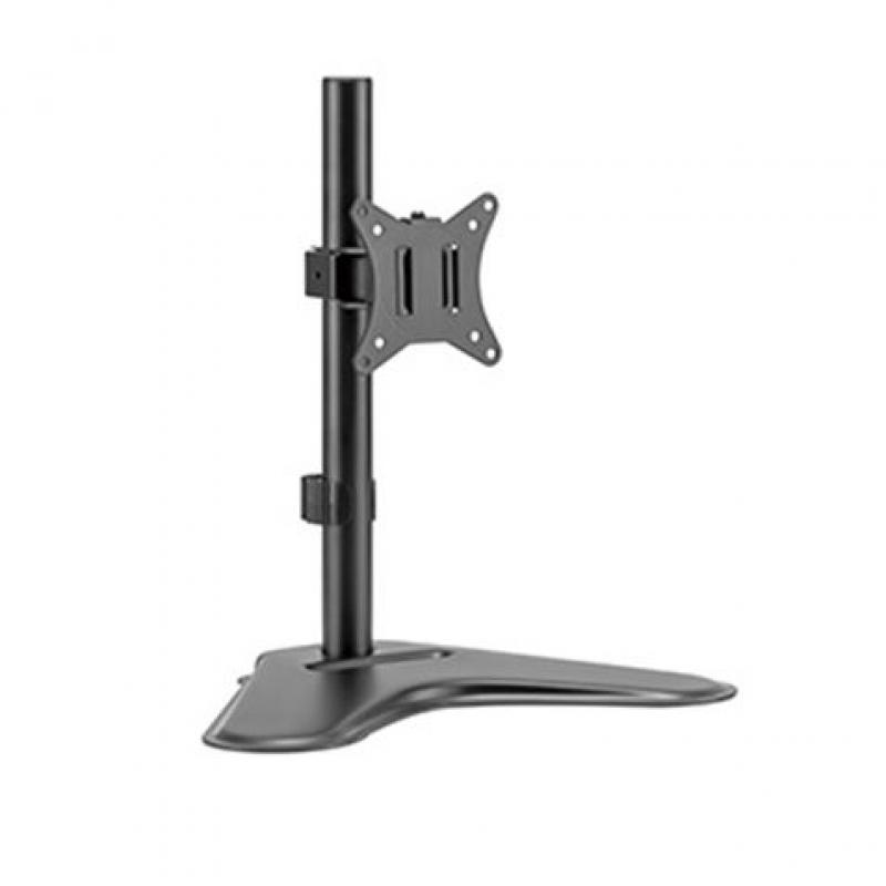 Cromad Soporte de Mesa con Base para Monitor de 17"-32" - Giratorio, Inclinable - Gestion de Cables - Peso Max 9kg - VESA 100x10