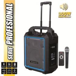 Coolsound Pro 300 Altavoz Autoamplificado Bluetooth 300W 10" 80W RMS con Bateria - USB, SD, Entrada Mic. Jack 6.3mm - 1 Microfon