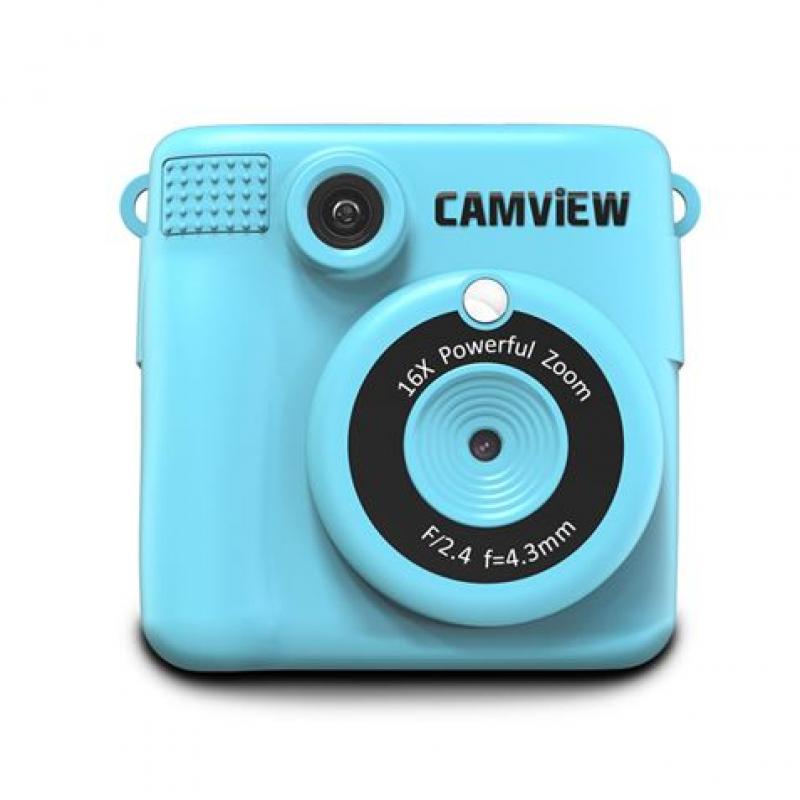 Camview Camara Instantanea Creativa - Impresion Instantanea - Filtros y Marcos - Juegos - Pantalla LED 2.4" - Soporta Memorias M