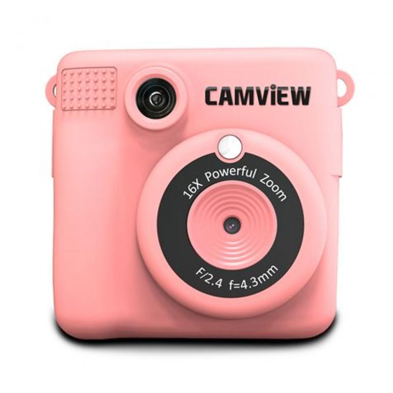 Camview Camara Instantanea Creativa - Impresion de Fotos Al Instante - Filtros y Marcos Personalizables - Pantalla LED 2.4" - So