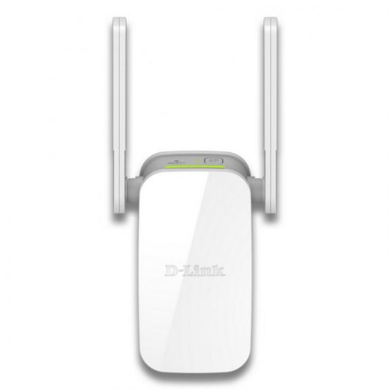 D-Link Repetidor WiFi AC1200 - Puerto RJ45 - 2 Antenas Externas - Boton WPS - Color Blanco