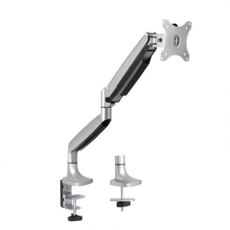 Tooq Soporte de Mesa con Brazo Articulado para Monitor de 13"-32" - Giratorio e Inclinable - Piston de Gas - Peso Max 9kg - VESA