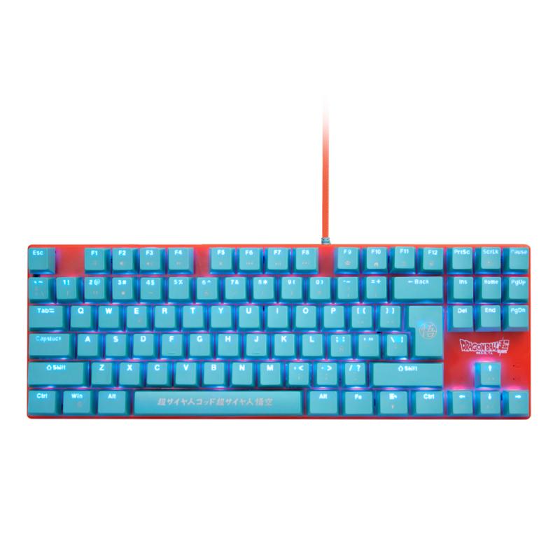 FR-TEC Teclado Mecanico Gaming Tkl Dragon Ball Super - 87 Teclas - Retroiluminacion Ajustable - Anti-Ghosting - Cable Trenzado 1